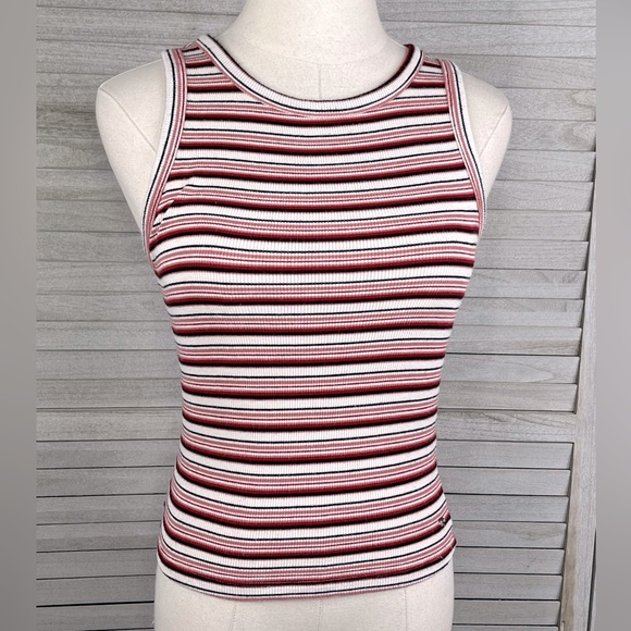 AMERICAN EAGLE OUTFITTERS First Essentials Striped Tank Top-XS - Picture 1 of 3